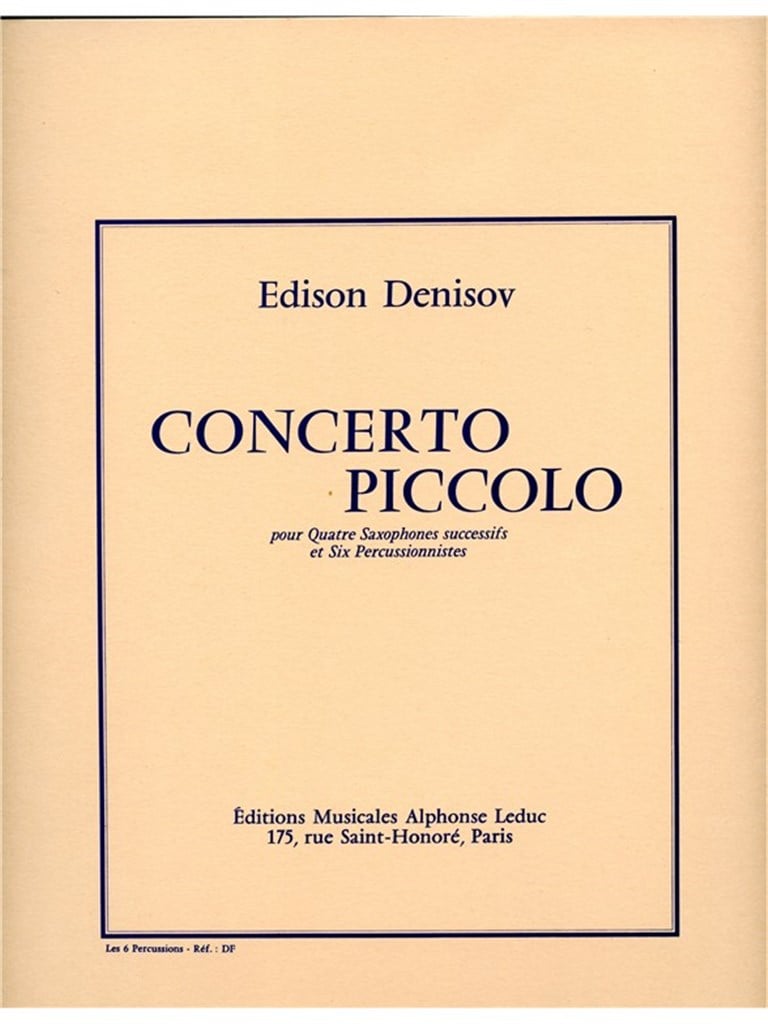 Edison Denisov: Concerto piccolo